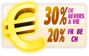 30% de revenues à vie