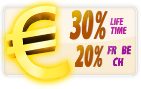30% de comissões à vida