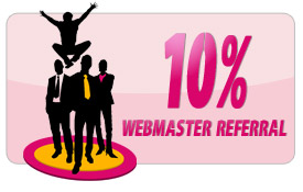 10% Webmaster Refferal